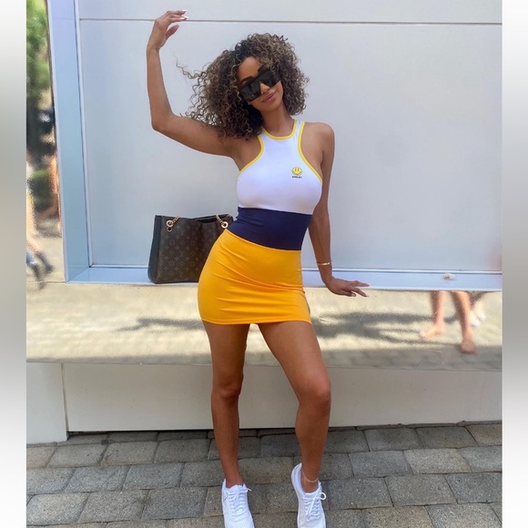 Colorful Colorblock Happy Collection by Zara Smiley Dress - Picture 2 of 4